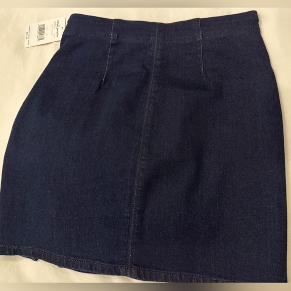 NWT ✨ Free People Femme Fatal dark indigo denim mini skirt - Picture 4 of 14